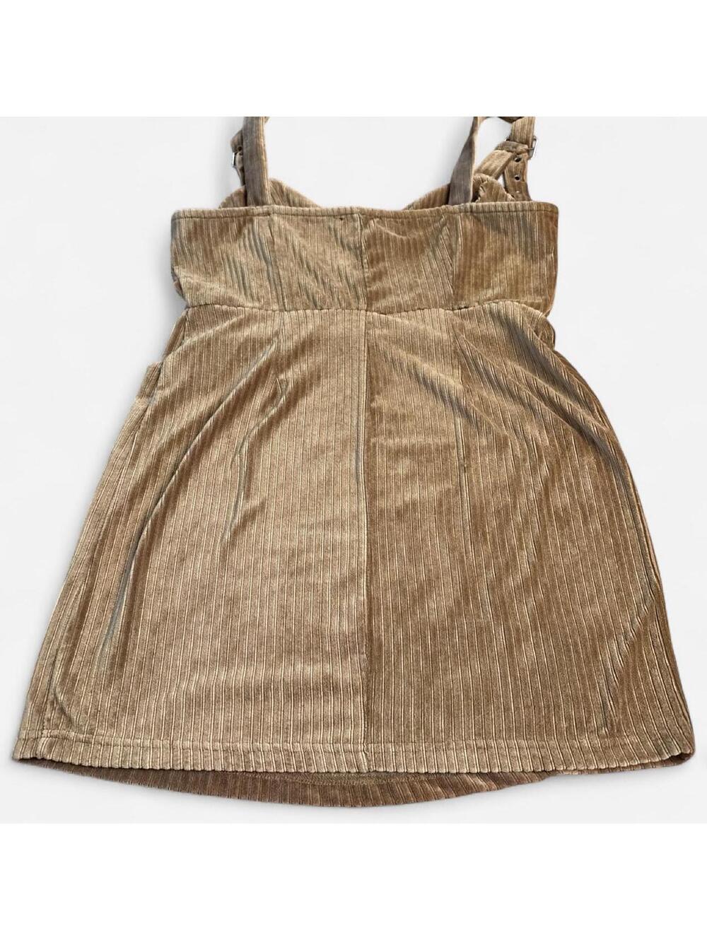 Fashion Nova Women's Tan and Brown Dress - Picture 6 of 7